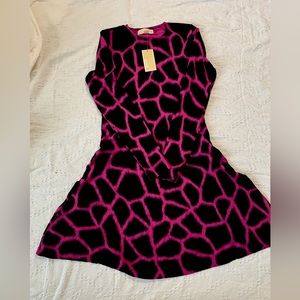 NWT Michael Kors Animal Print Sweater Dress